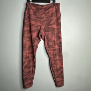 lululemon athletica Camouflage Leggings - Red and Brown